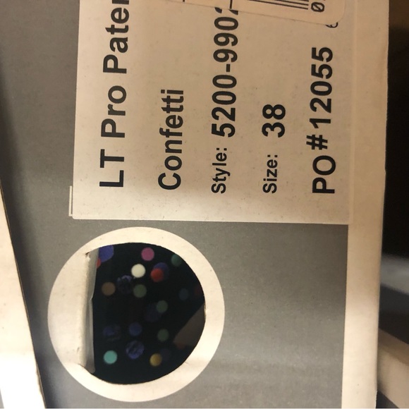 NIB Dansko LT Pro Patent Confetti polka dot slip on clogs multi size - Picture 9 of 11